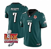Men & Women & Youth Philadelphia Eagles #7 Kenny Pickett Green 2025 Eagles Logo Super Bowl LIX Patch New F.U.S.E. Vapor Limited Stitched Jersey Dzhi,baseball caps,new era cap wholesale,wholesale hats